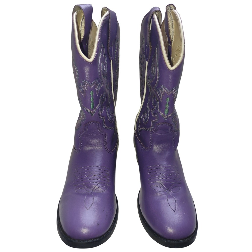 Old West Purple Kids Cowboy Boots VR9125 Size 1.0 D Western‎ Boots